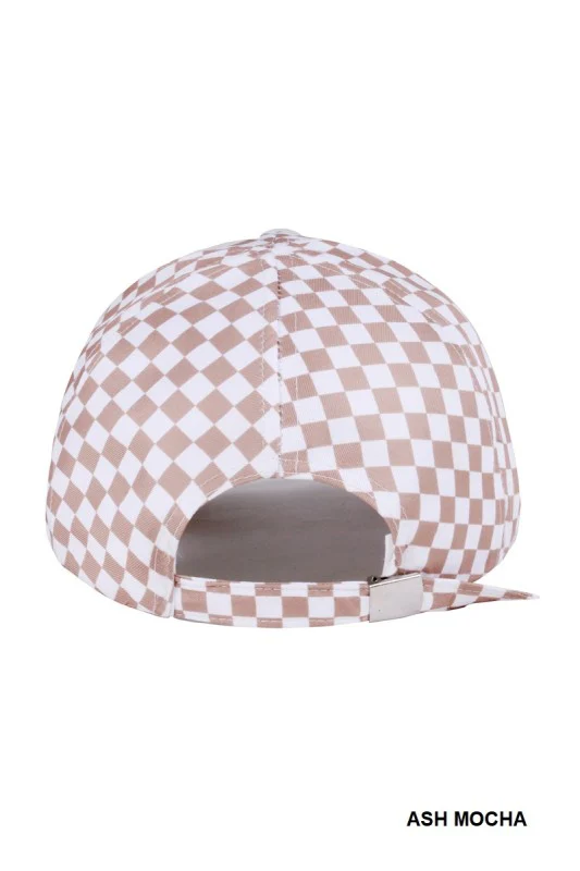 Ash Mocha Gingham Hat - Image 3