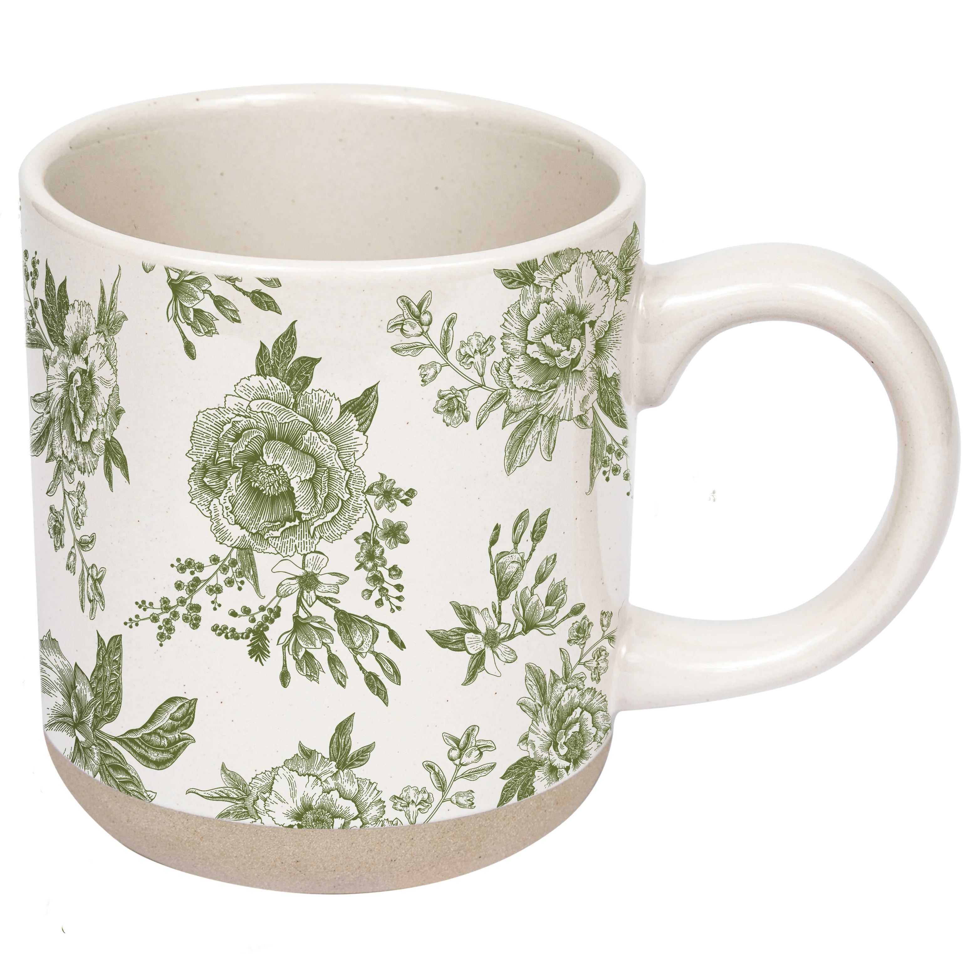 Green Delft Stoneware Mug - Image 4