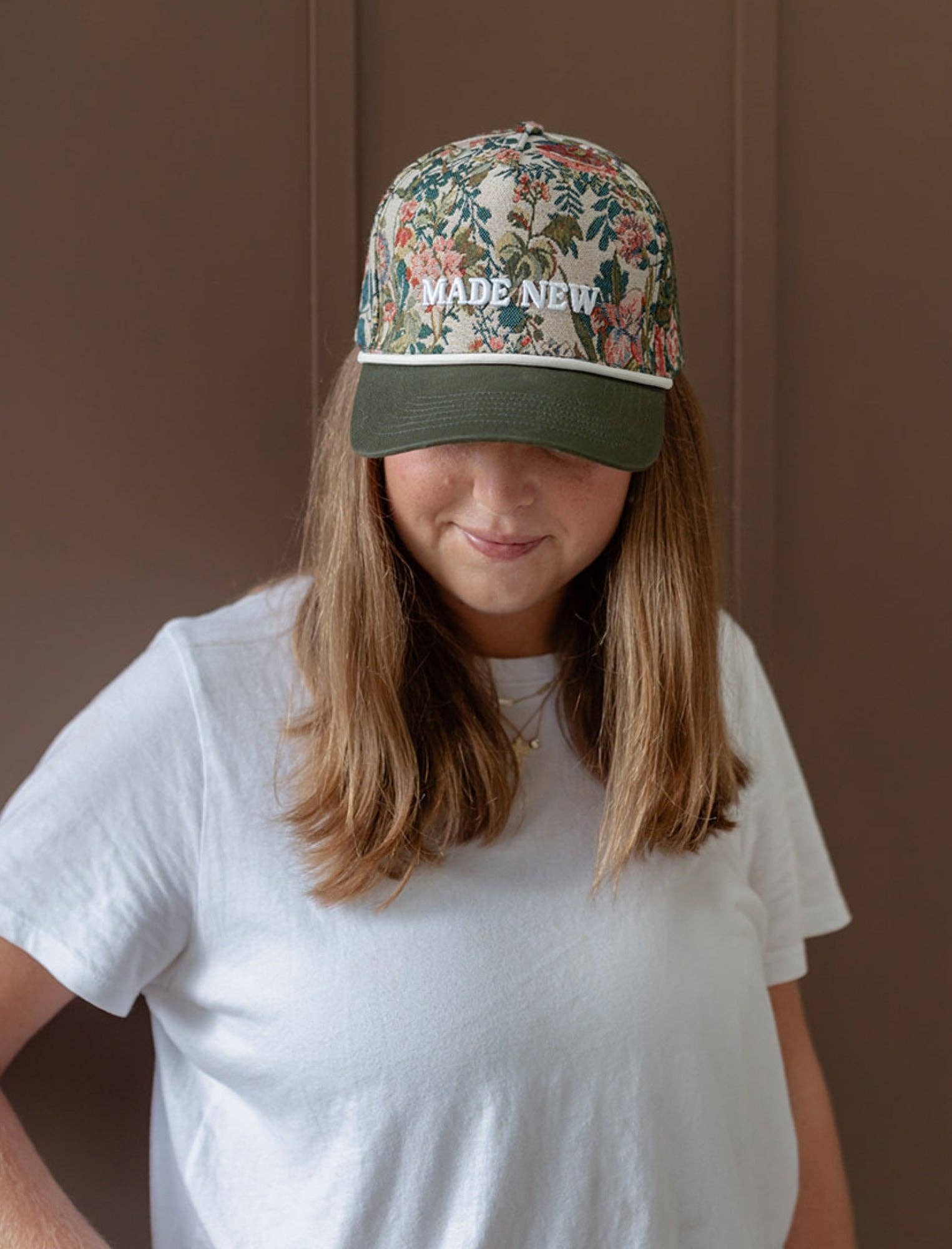 “MADE NEW” Floral Hat - Image 3