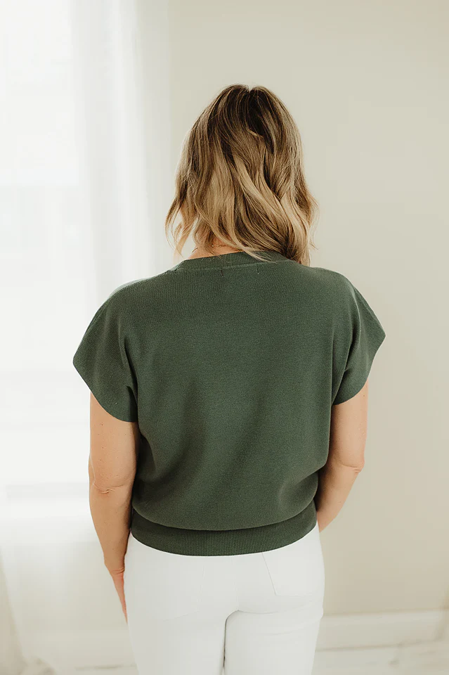 Ash Jade Round Dolman Top - Image 3