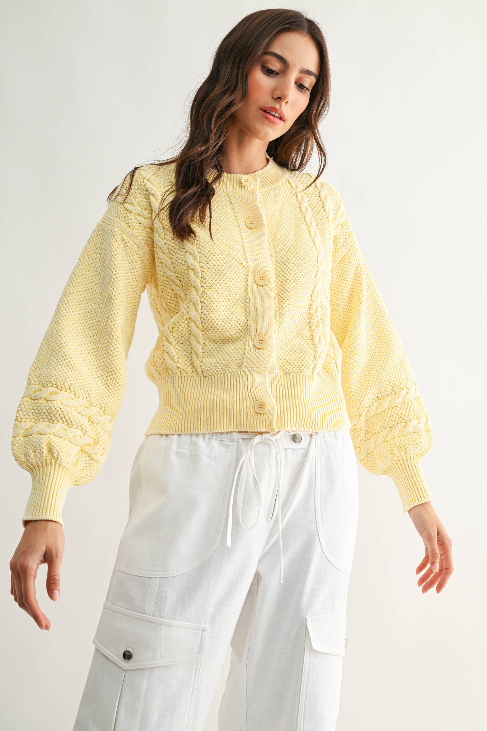 Heirloom Soft Cable Cardigan - Image 2