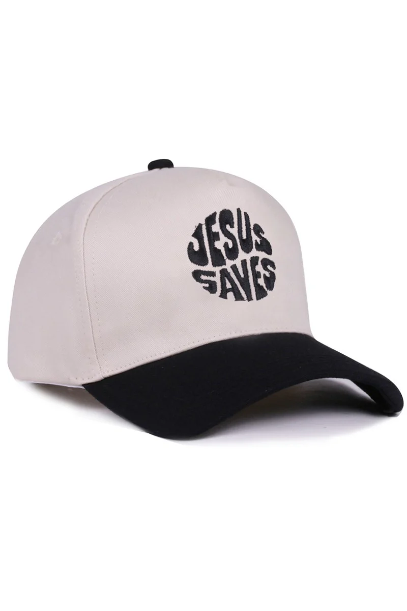 Black "JESUS SAVES" Hat - Image 2