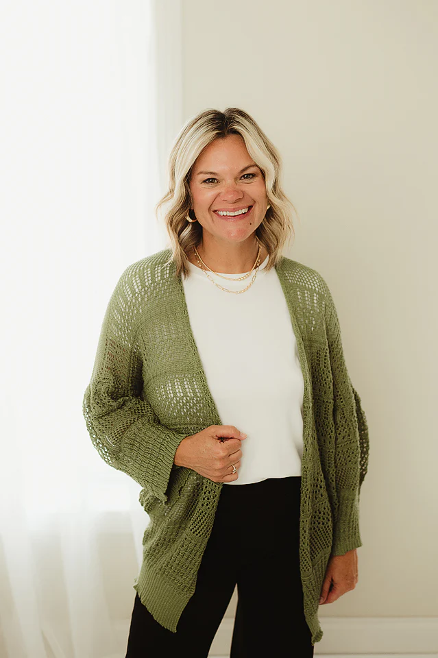Knit Netted Cardi - Image 14