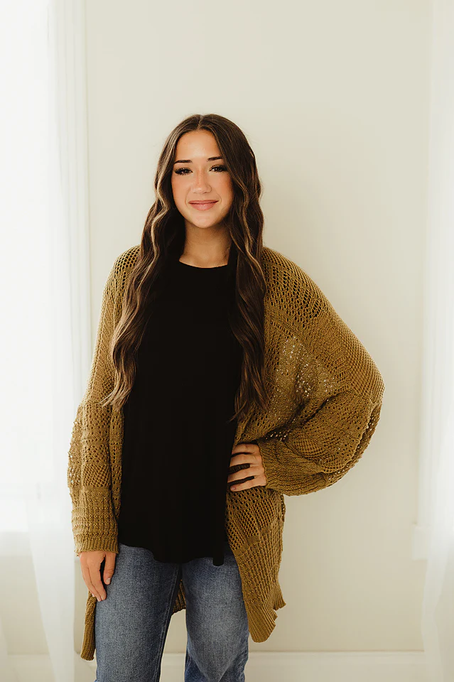 Knit Netted Cardi - Image 19
