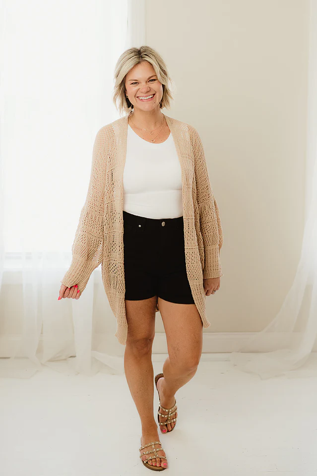 Knit Netted Cardi - Image 20