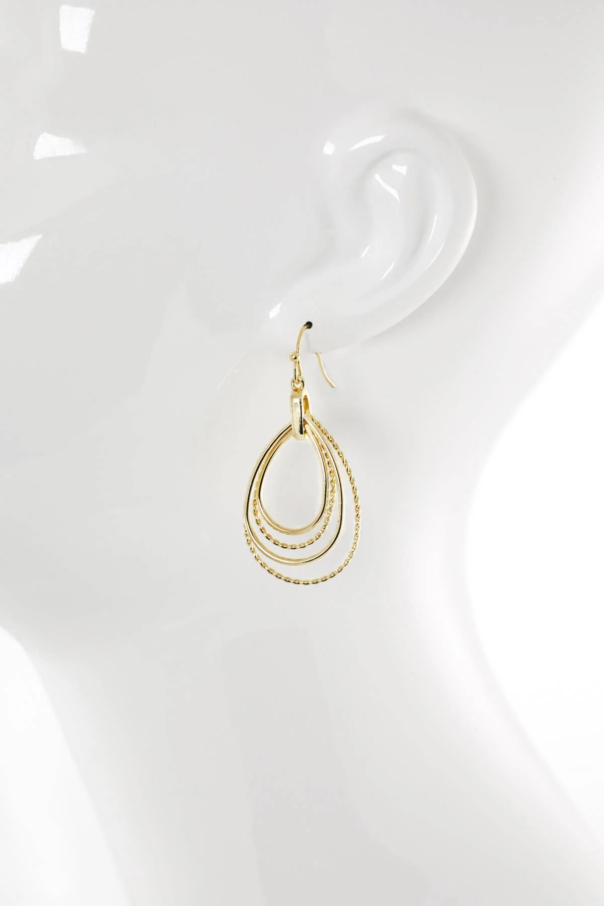 Layered Teardrop Earrings - Image 3