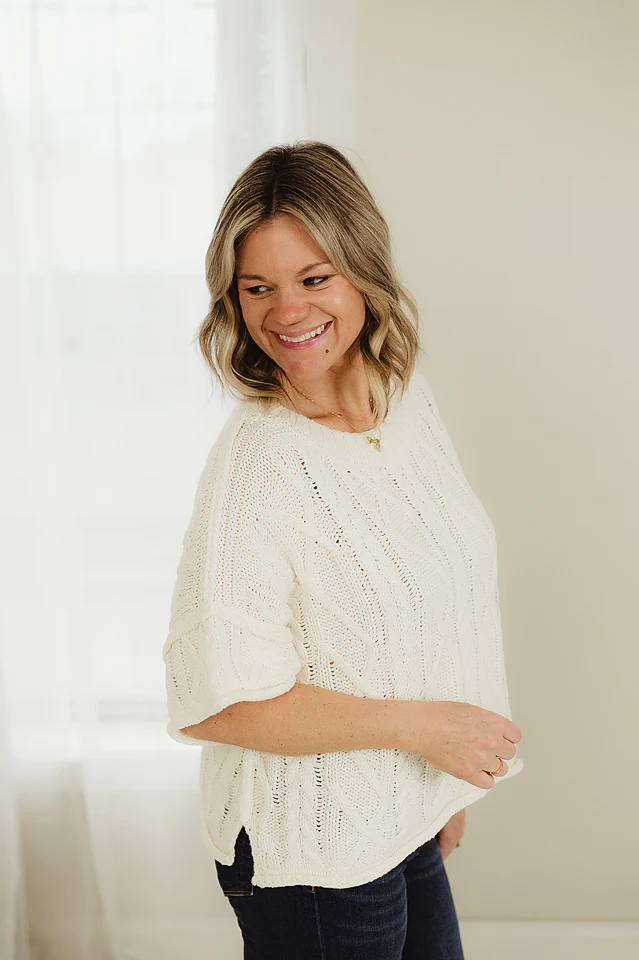 Cream Everly Easy Fit Knit - Image 3