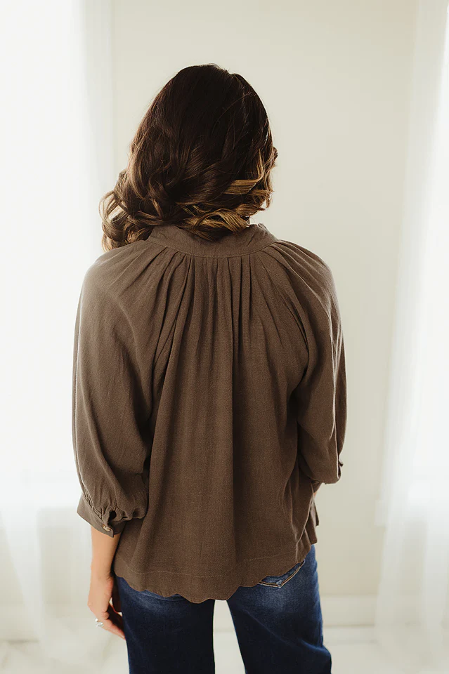 Linen Boho Blouse - Image 3