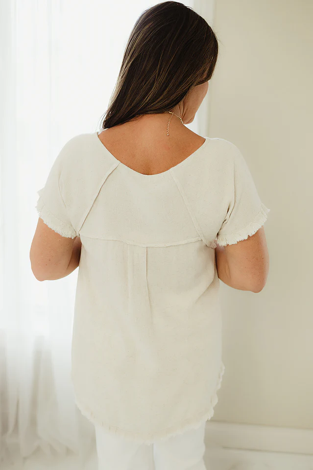 Linen Fringe Top - Image 8