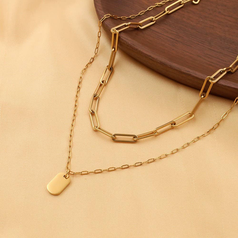 Link and Charm Necklace - Image 2