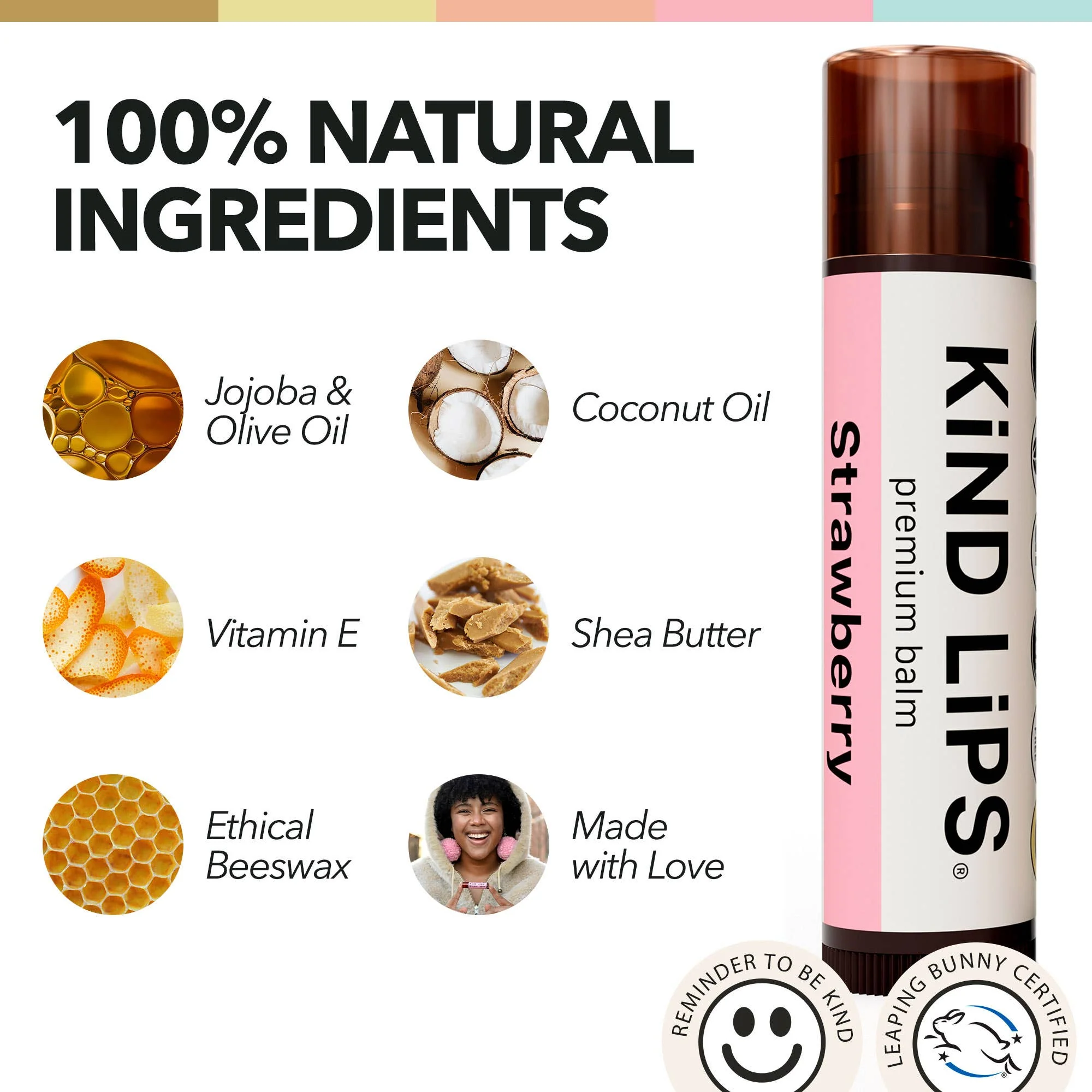Kind Lips, Strawberry - Image 3