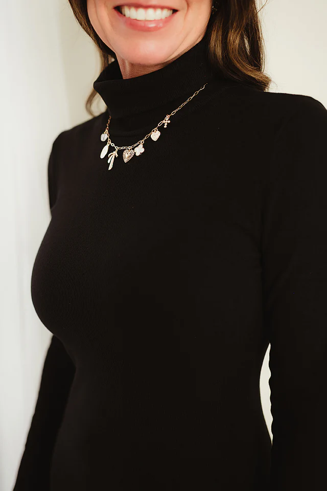 Timeless Turtleneck Rib Dress - Image 3