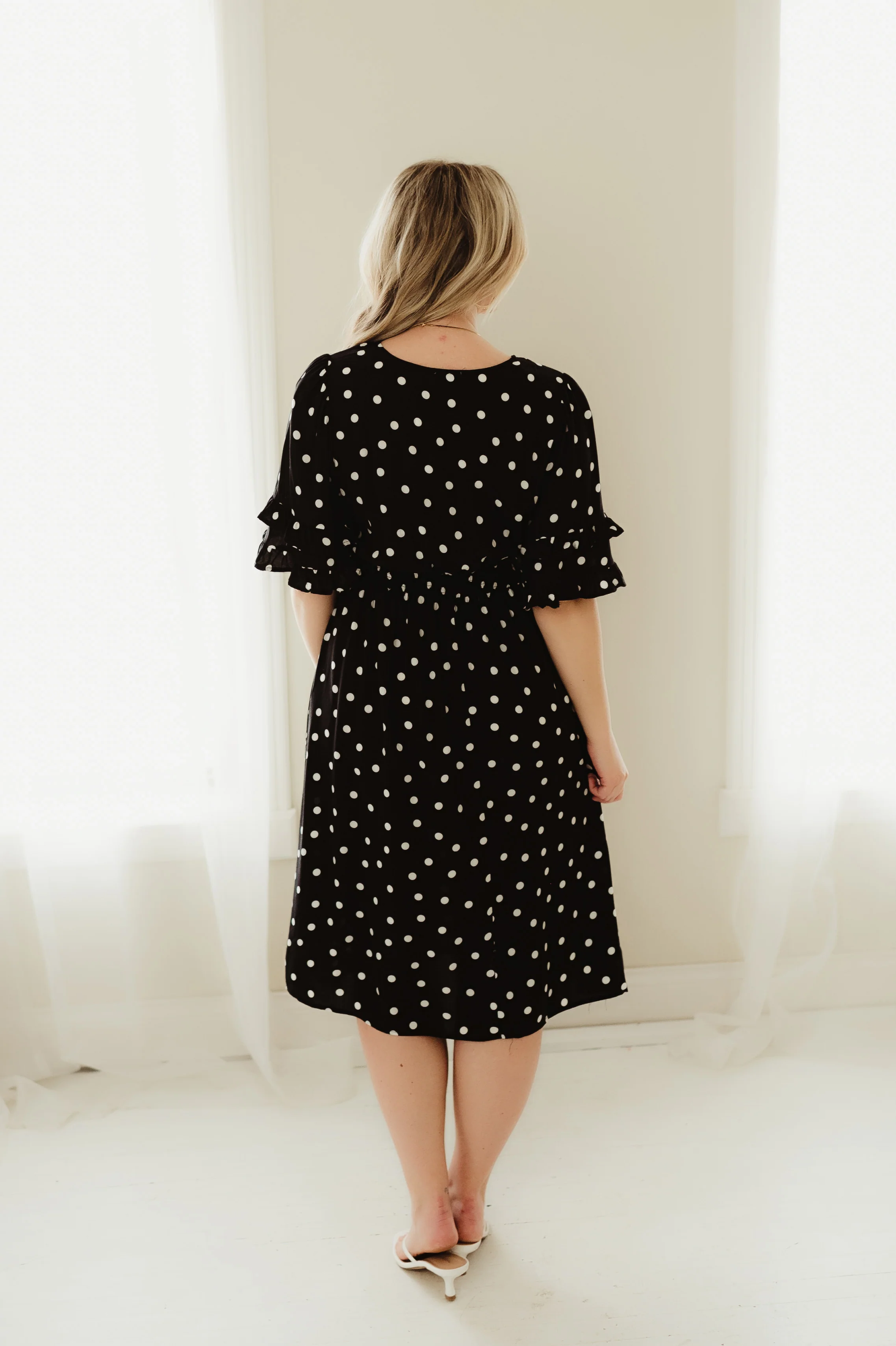 Luna Polka Dot Midi - Image 3
