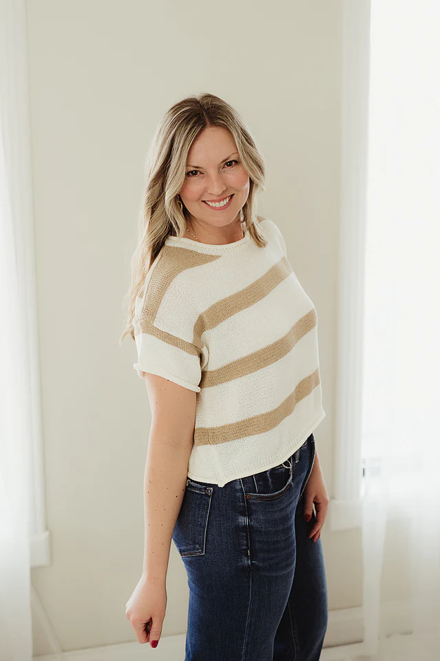 Taupe Easy Breeze Sweater - Image 2