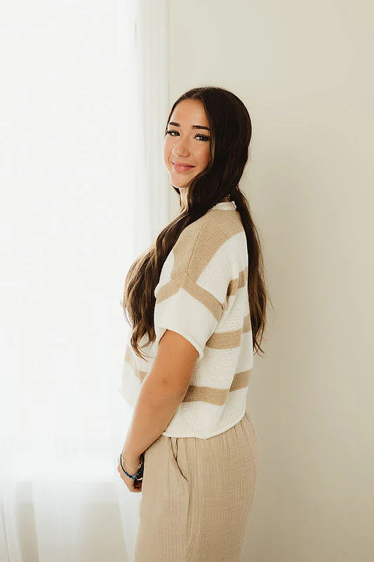 Taupe Easy Breeze Sweater - Image 5