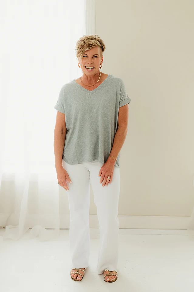 Blue Grey Mellow Cloud Tee - Image 2