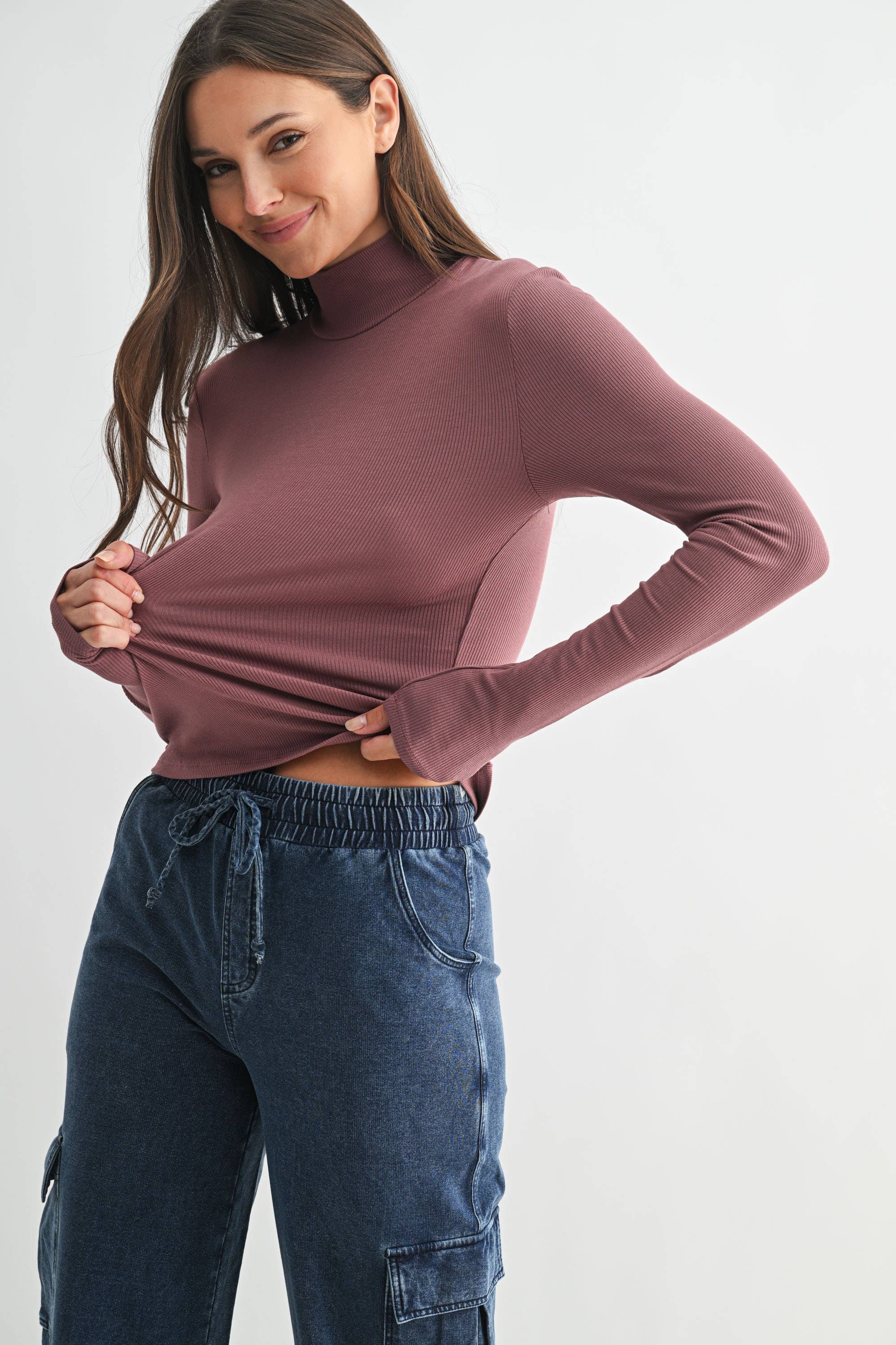 Micro Ribbed Turtleneck - Image 6