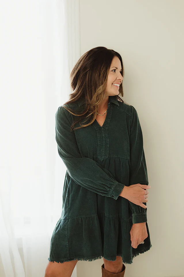 Mineral Wash Corduroy Dress - Image 2