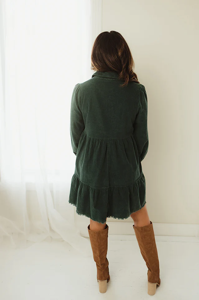 Mineral Wash Corduroy Dress - Image 3