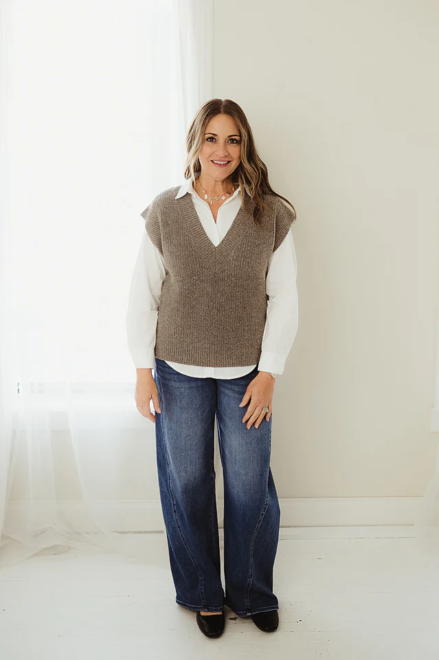 Mocha Chic Sweater Vest - Image 2