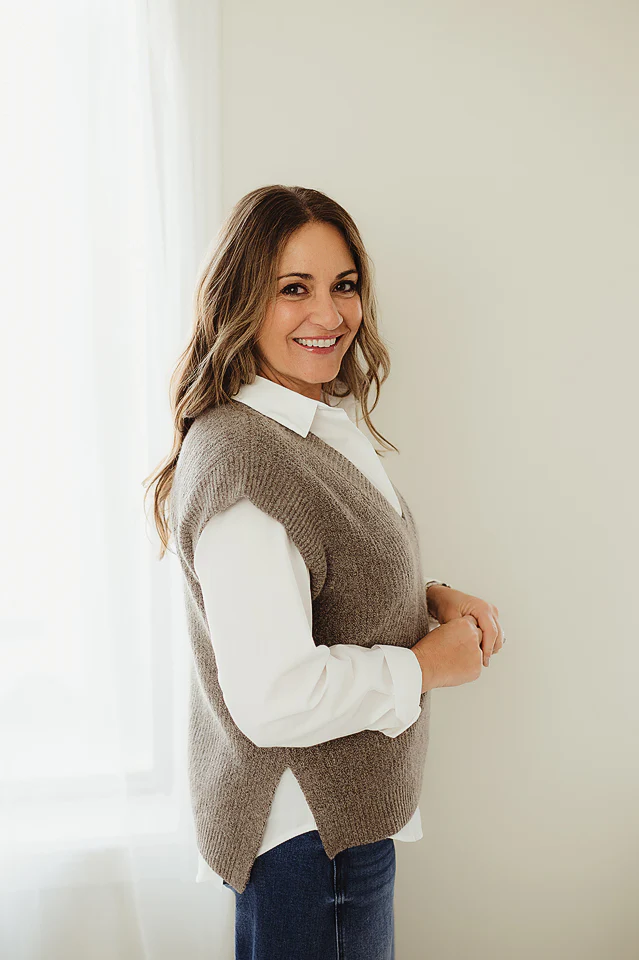 Mocha Chic Sweater Vest - Image 3