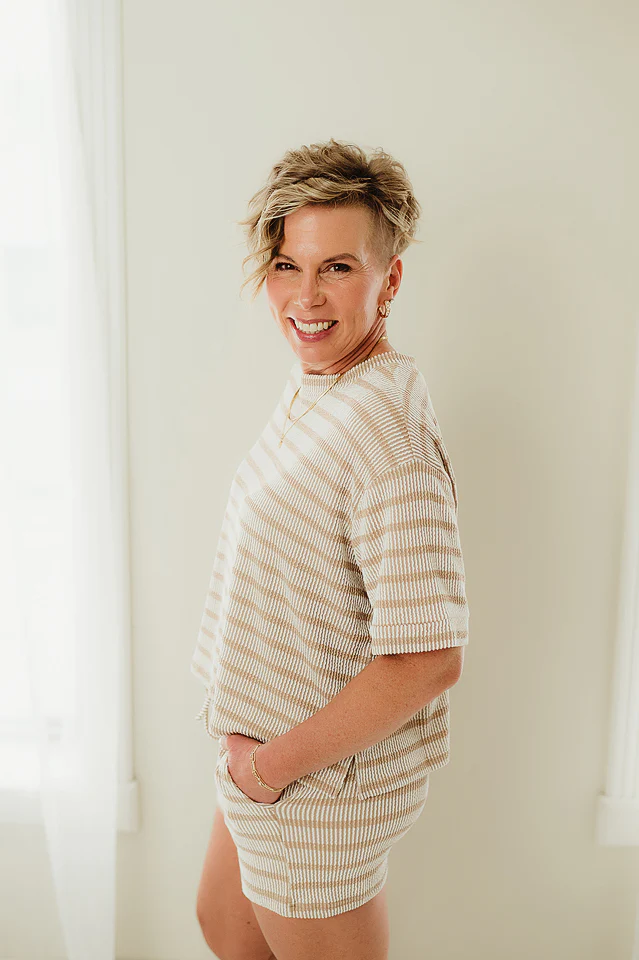 Ash Mocha Ribbed Retreat Set - Image 3
