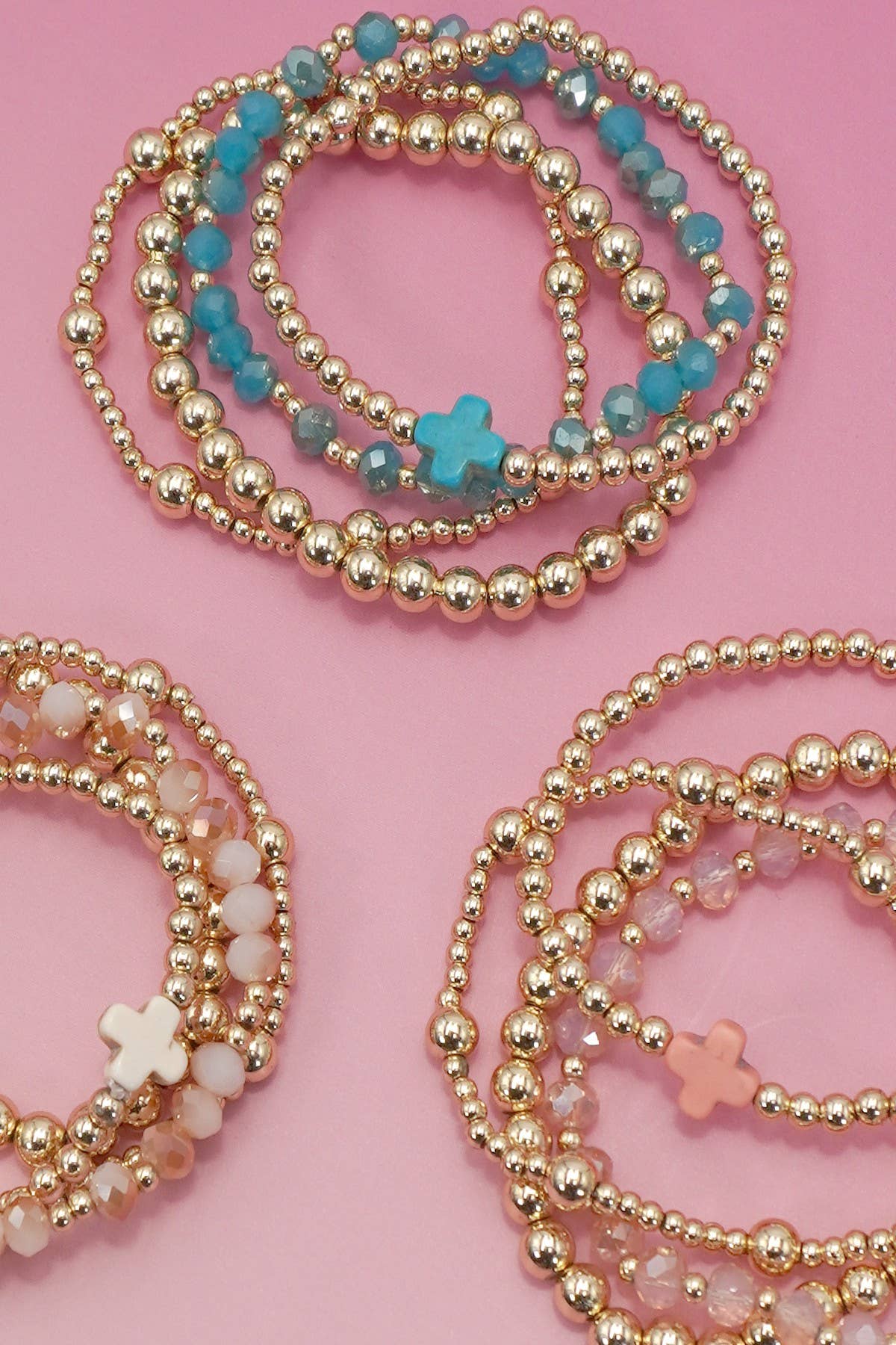Multi Cross Beaded Bracelets - Image 5