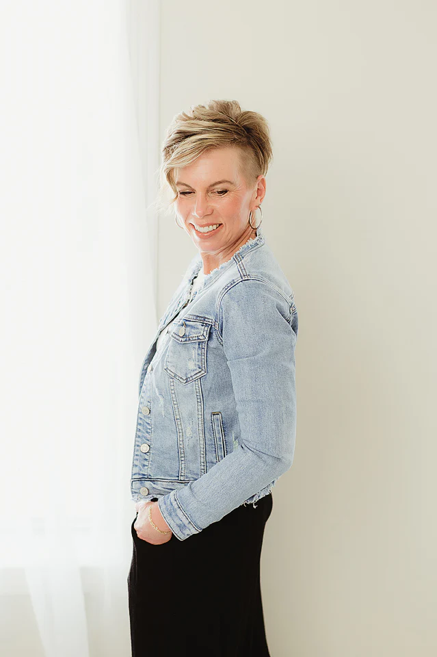 Nina Frayed Denim Jacket - Image 2