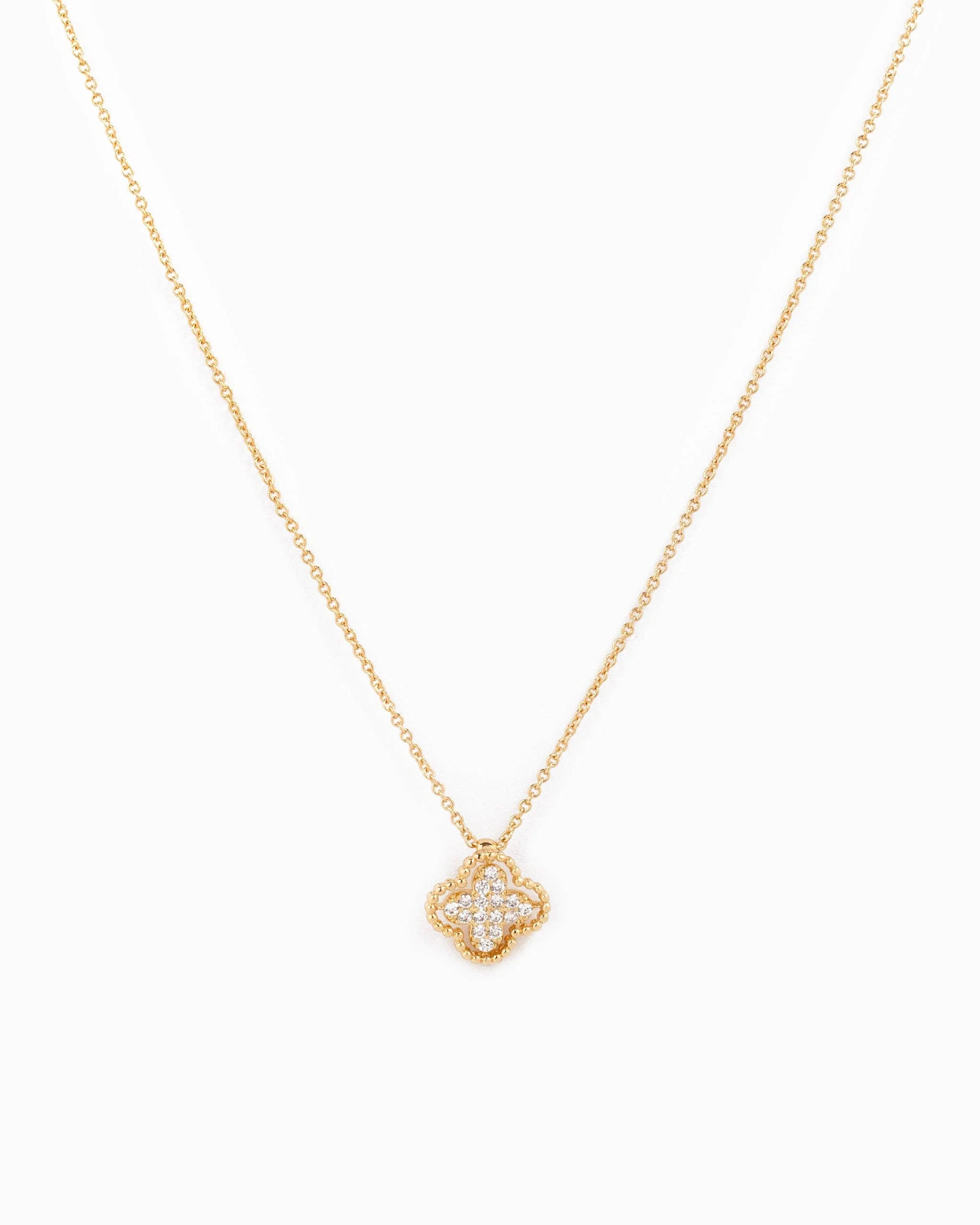 Open Frame Clover Pendant