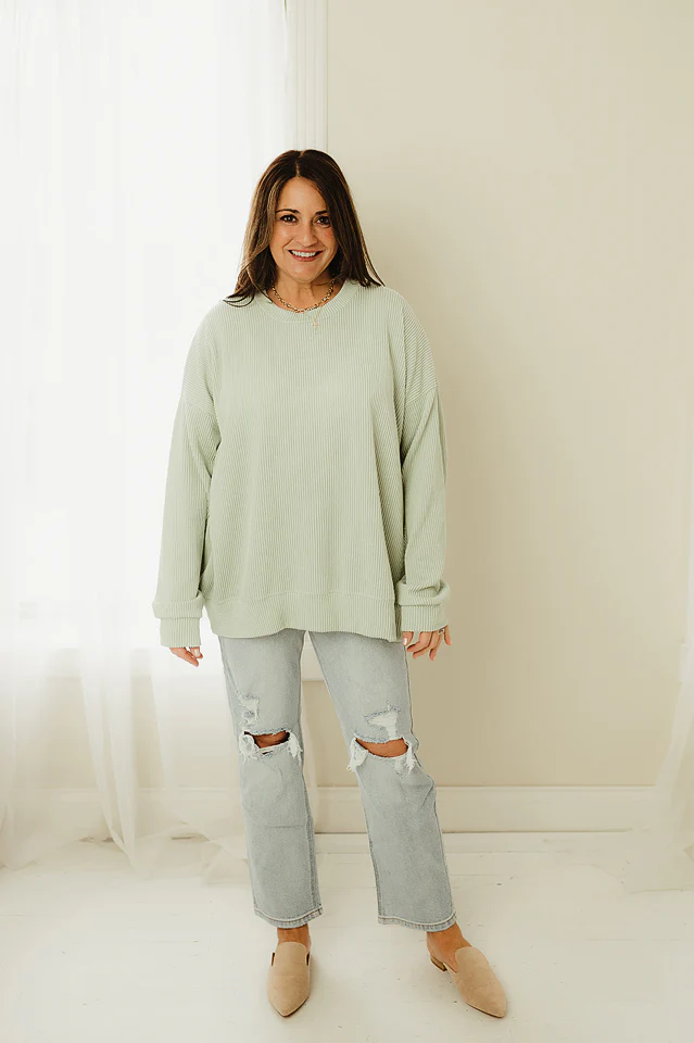 Oversized Two Tone Pullover {more colors available} - Image 11