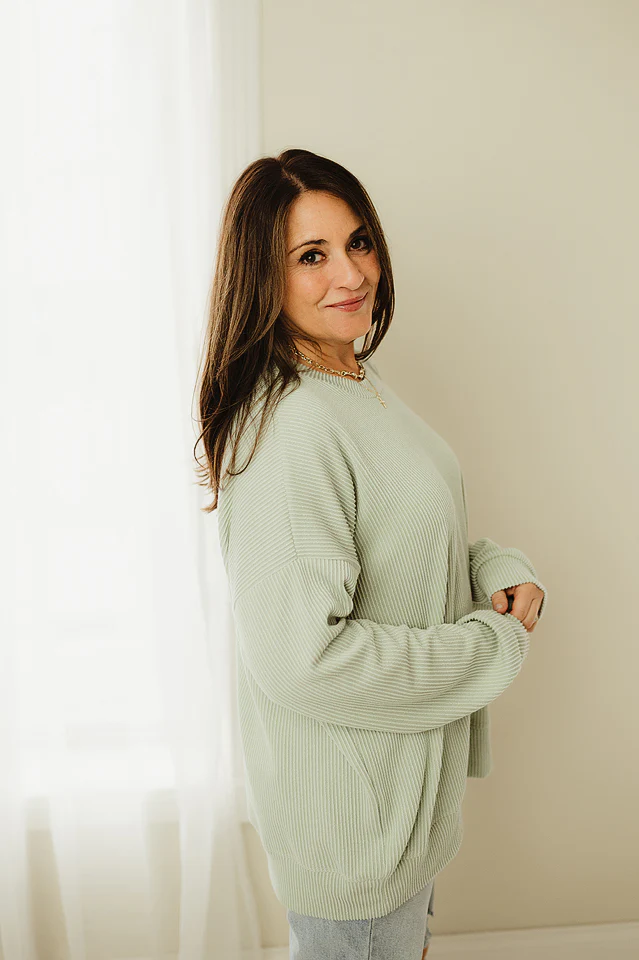 Oversized Two Tone Pullover {more colors available} - Image 12