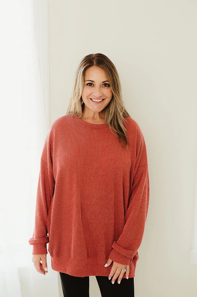Oversized Two Tone Pullover {more colors available} - Image 19