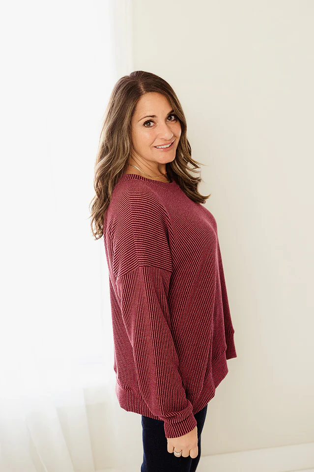 Oversized Two Tone Pullover {more colors available} - Image 23