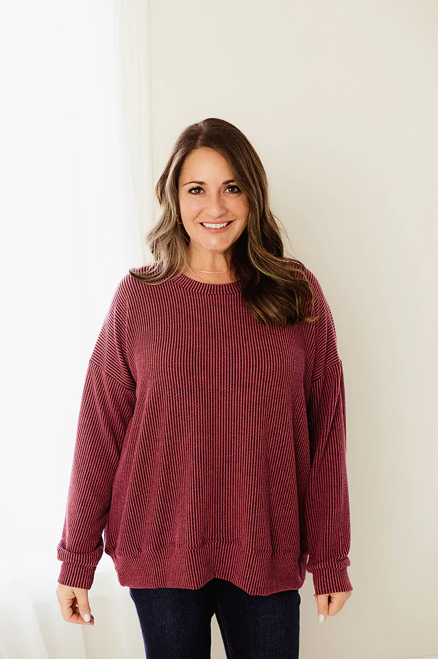 Oversized Two Tone Pullover {more colors available} - Image 24