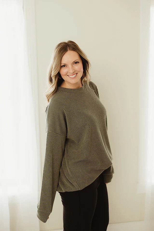 Oversized Two Tone Pullover {more colors available} - Image 28