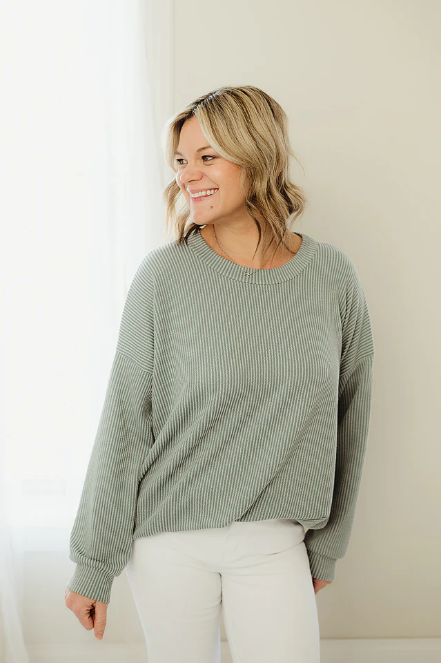Oversized Two Tone Pullover {more colors available} - Image 3