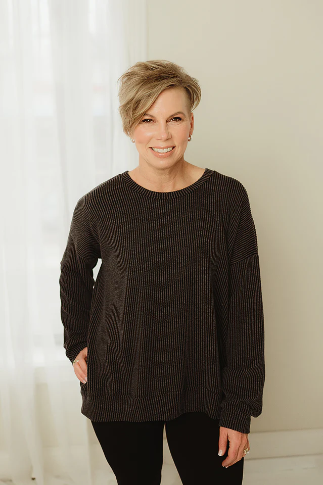 Oversized Two Tone Pullover {more colors available} - Image 36