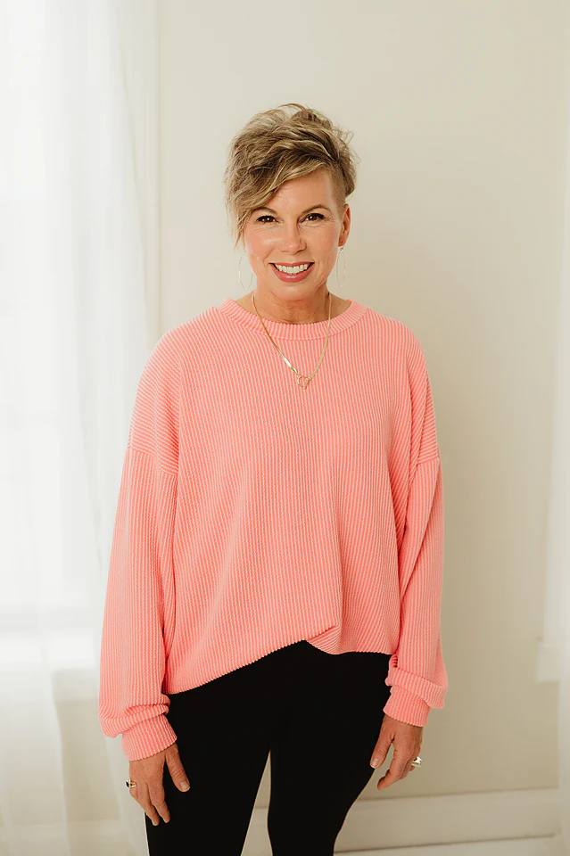 Oversized Two Tone Pullover {more colors available} - Image 61