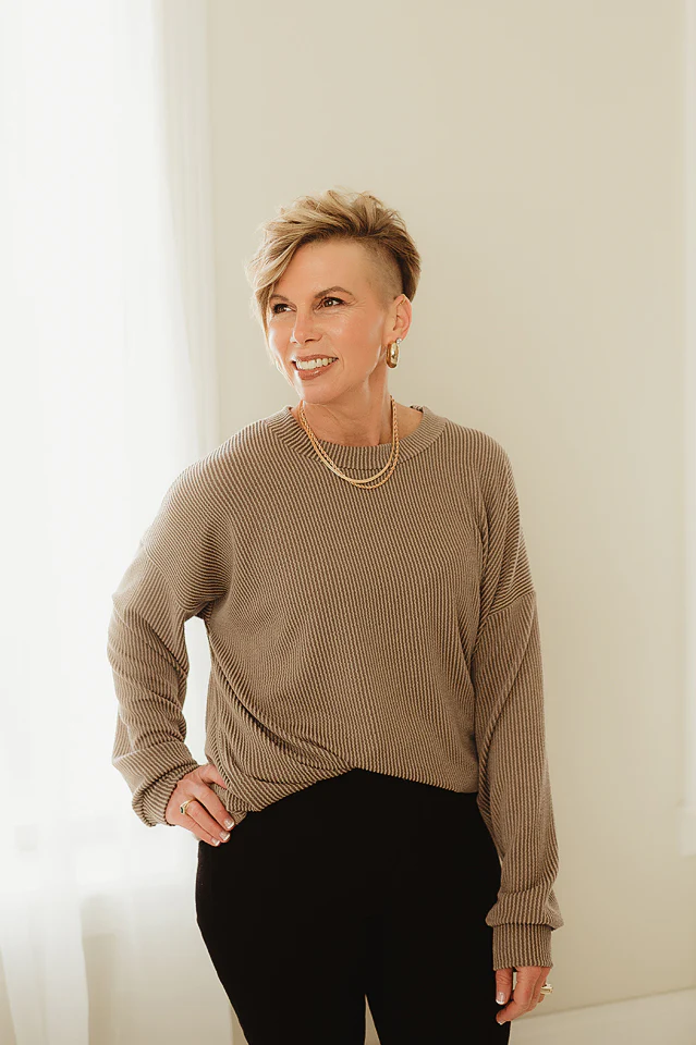Oversized Two Tone Pullover {more colors available} - Image 79
