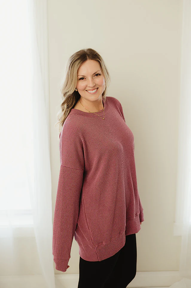 Oversized Two Tone Pullover {more colors available} - Image 84
