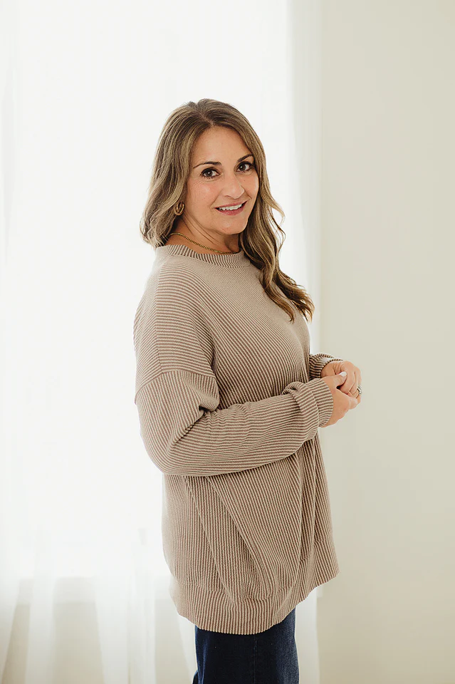 Oversized Two Tone Pullover {more colors available} - Image 87