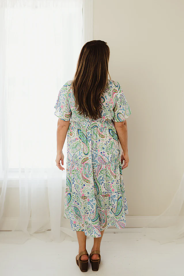 Paisley Tiered Midi - Image 7