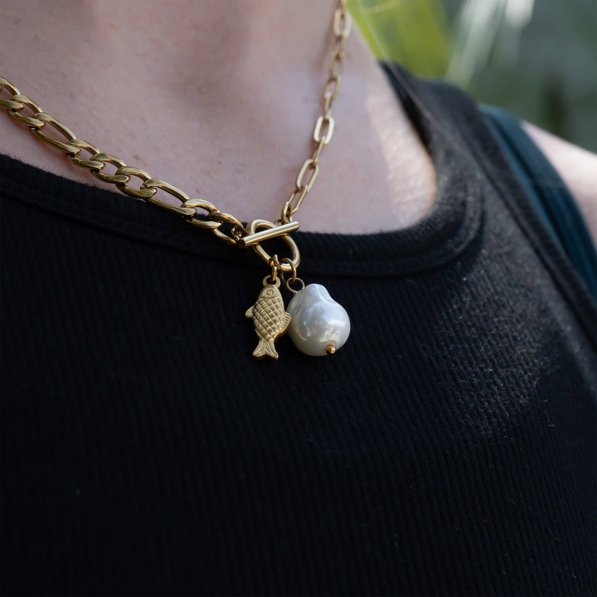 Pearl Charm Necklace - Image 4
