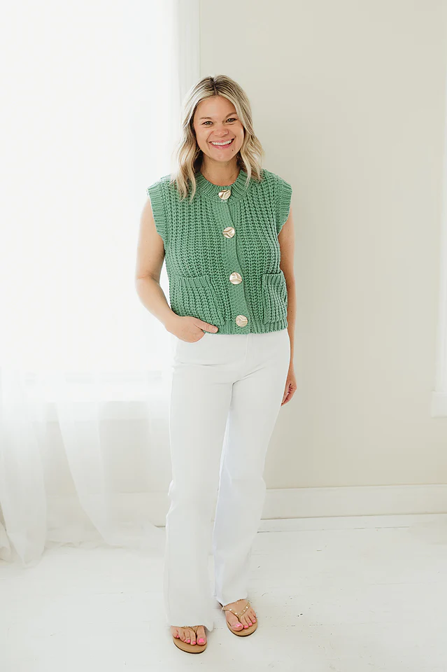 Teal Green Elevated Everyday Vest - Image 2