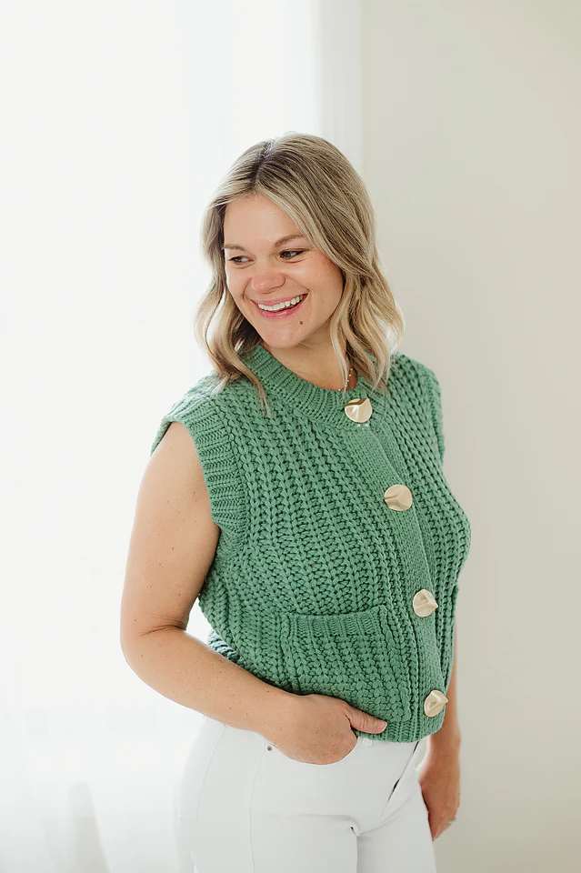 Teal Green Elevated Everyday Vest - Image 3