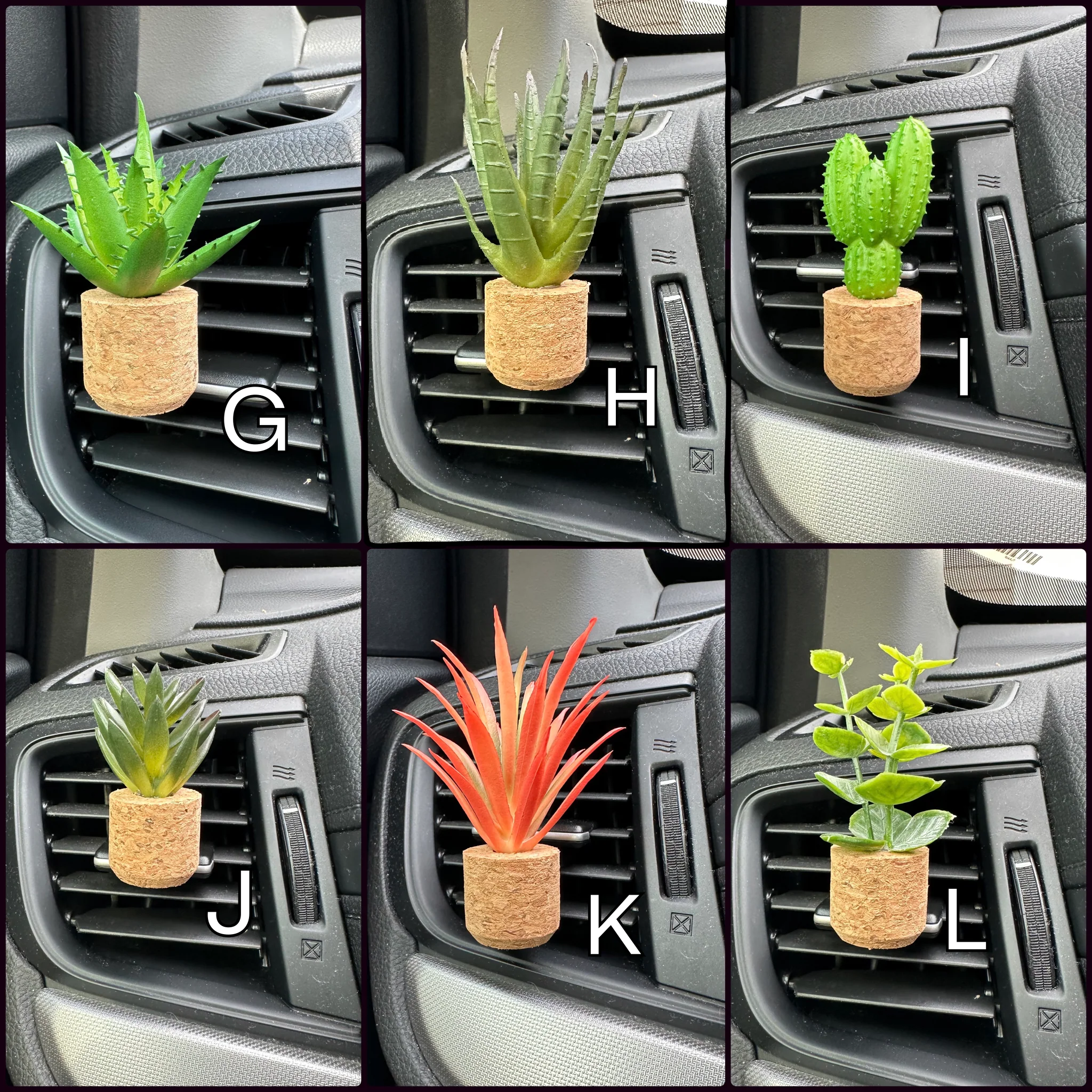 Succulent Car Vent Clip Air Freshener (Reusable) - Image 4