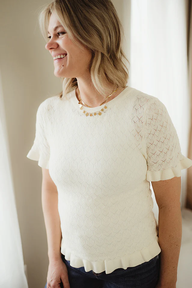 Whispering Ruffles Sweater - Image 4