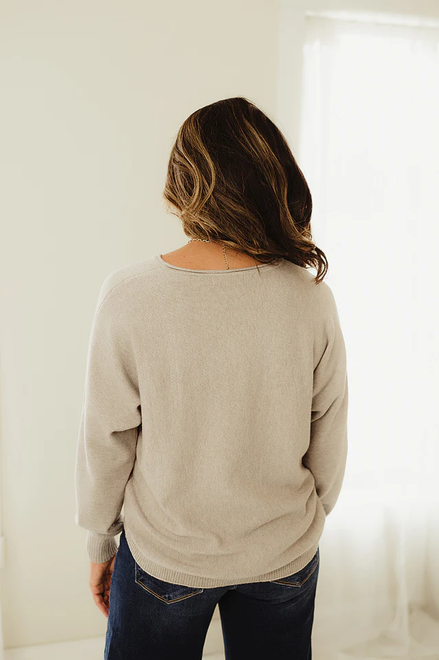 Heather Mocha Polished Grace Sweater - Image 4