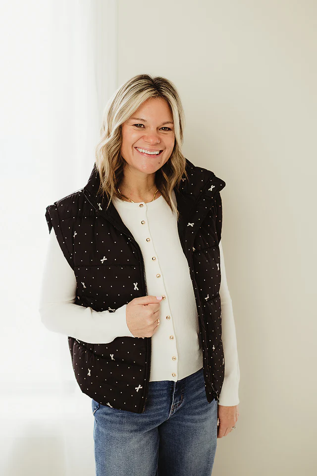 Polka Dot Bow Vest - Image 4