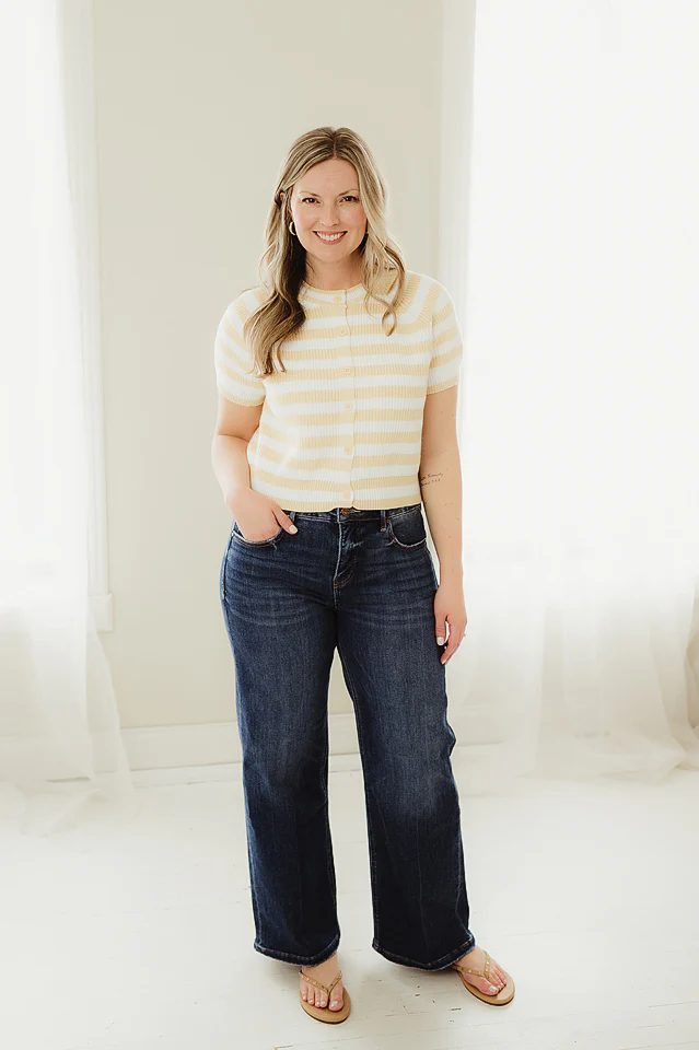 Harper Striped Boxy Sweater - Image 2